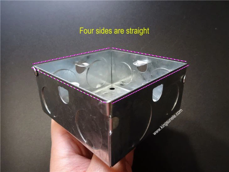 1.0mm Thickness 2 Gang Metal Box