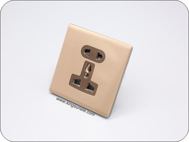 2&שקע אוניברסלי עם 3 פינים