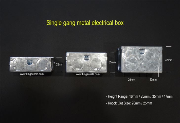 3 Gang Metal Back Box